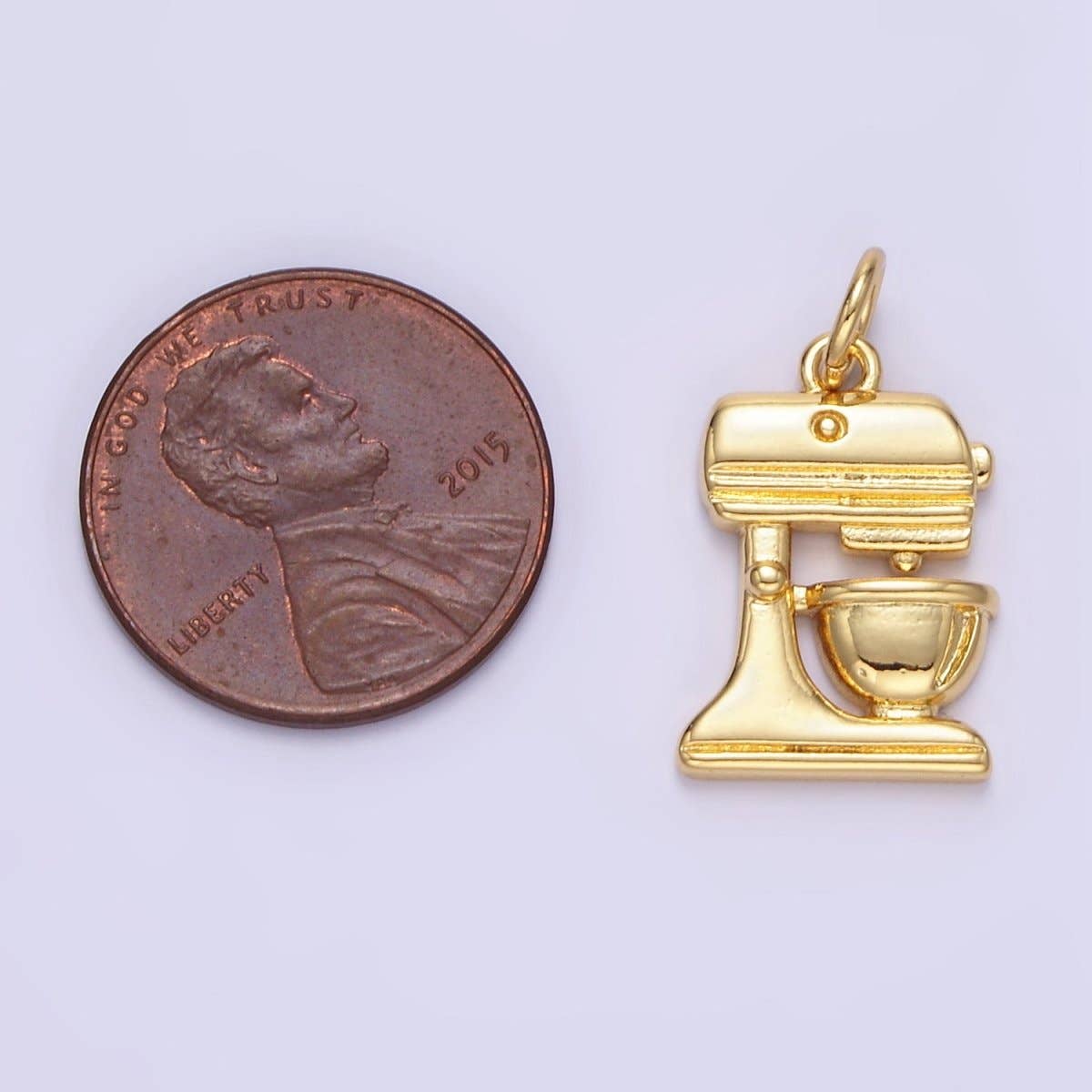 24K Gold Filled Stand Mixer Minimalist Appliance Charm