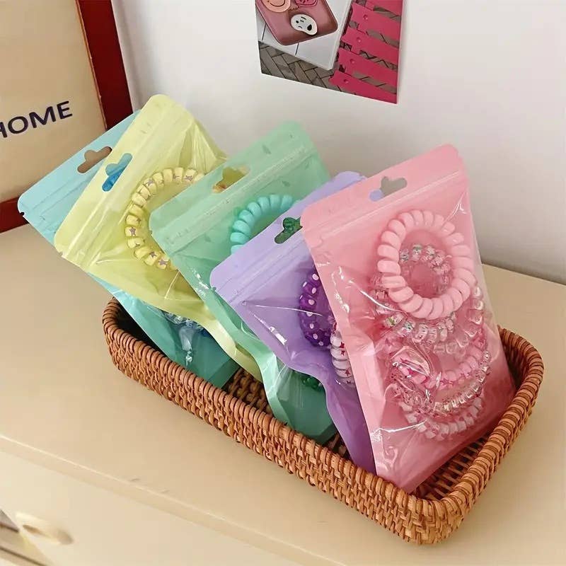 Fun Color Block Hair Tie Sets