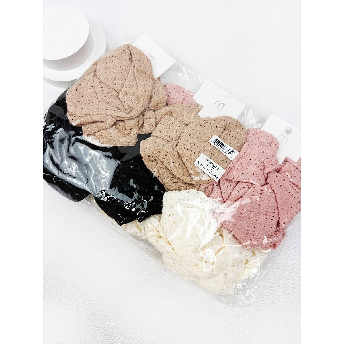 Assorted Color Eyelet Lace Scrunchies
