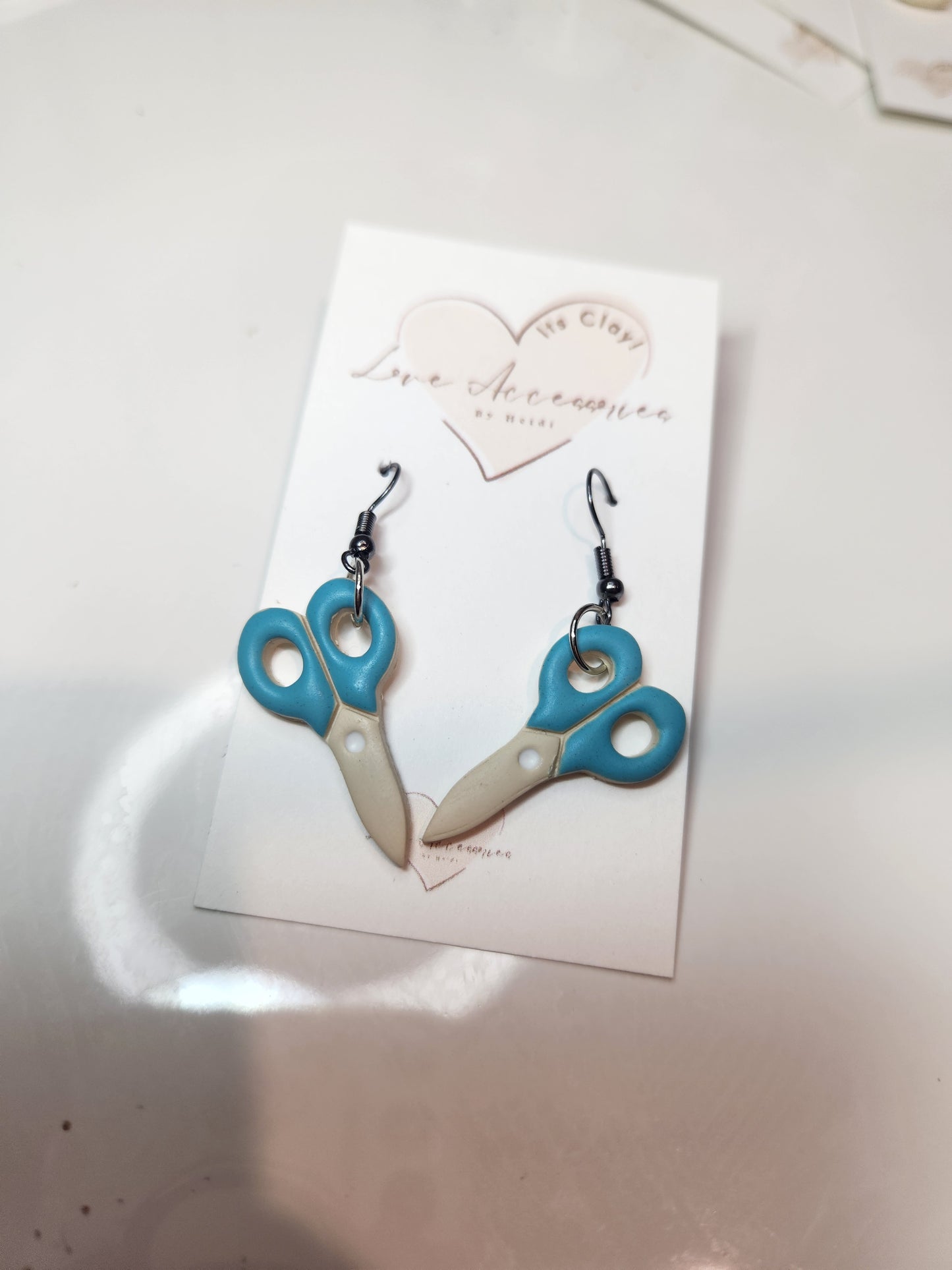 School Scissors Dangle Earrings