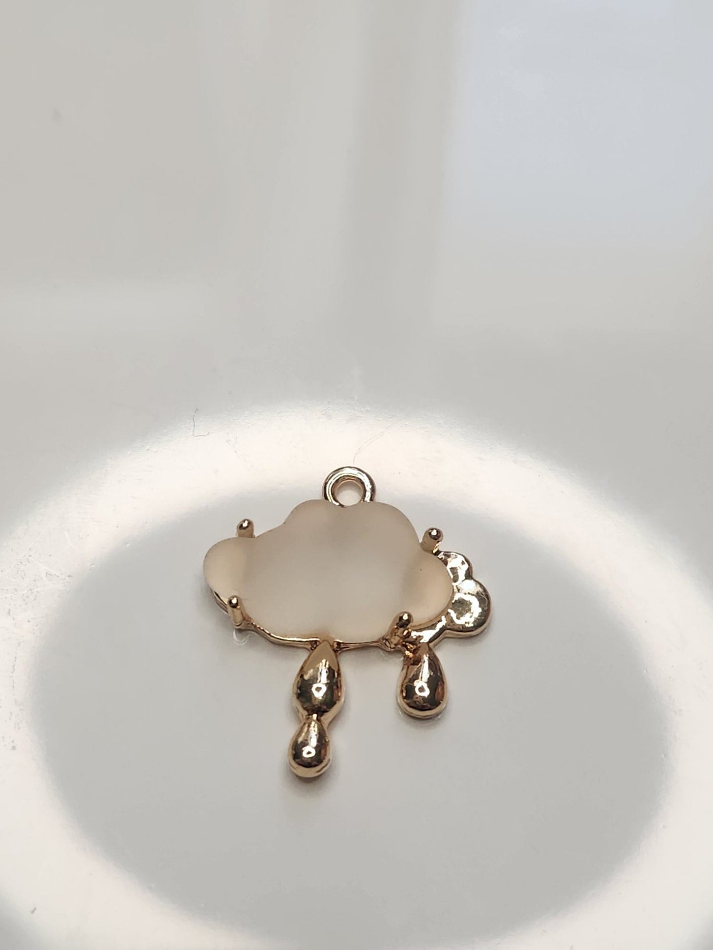 Rain Cloud with Gold trim and rain drops