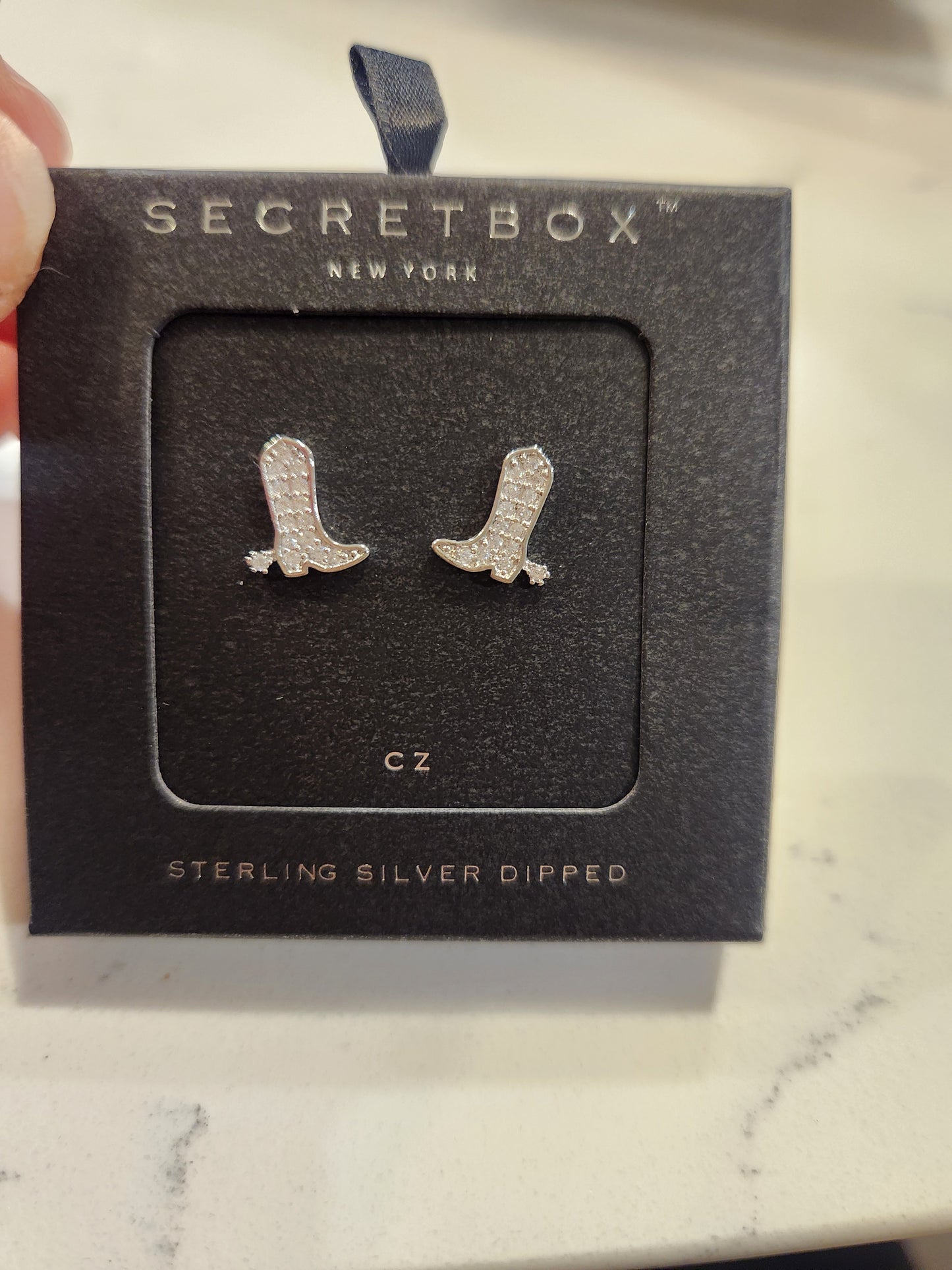 Sparkle Boots Stud Earrings
