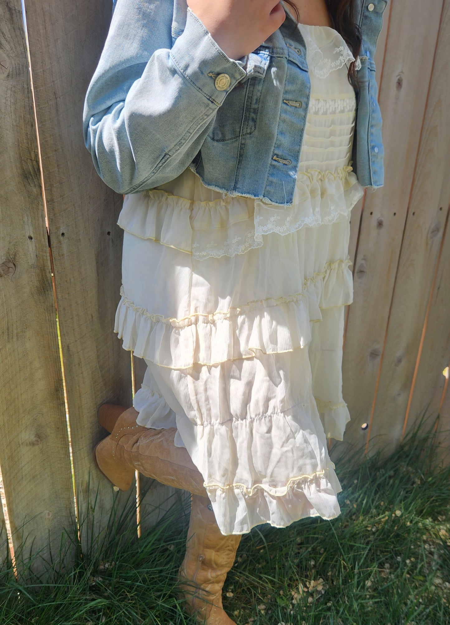 Cottage Lace Ruffle Mini