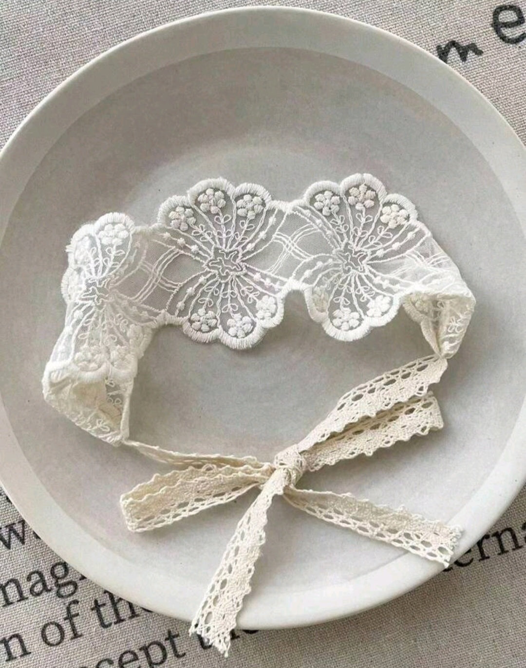 Vintage Floral Lace Soft Head Tie 4pk