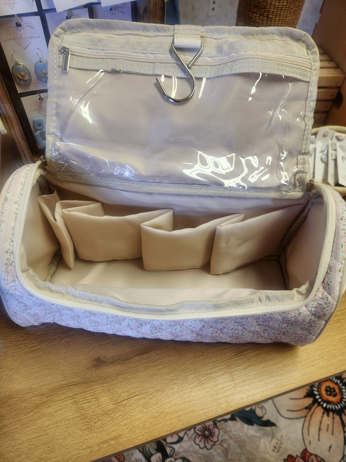Floral on the go accessories bag