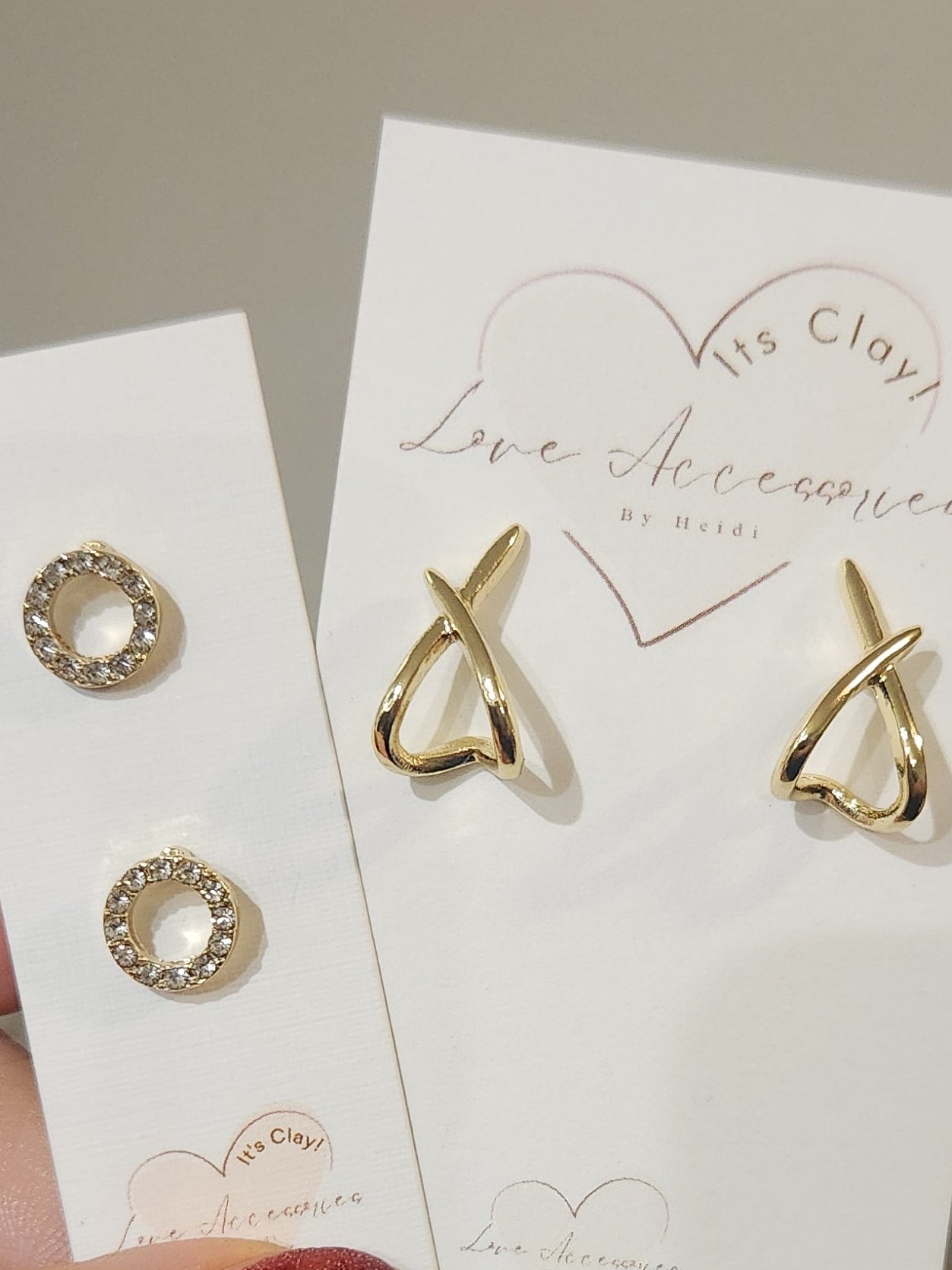 X's & O's In Gold Earrings