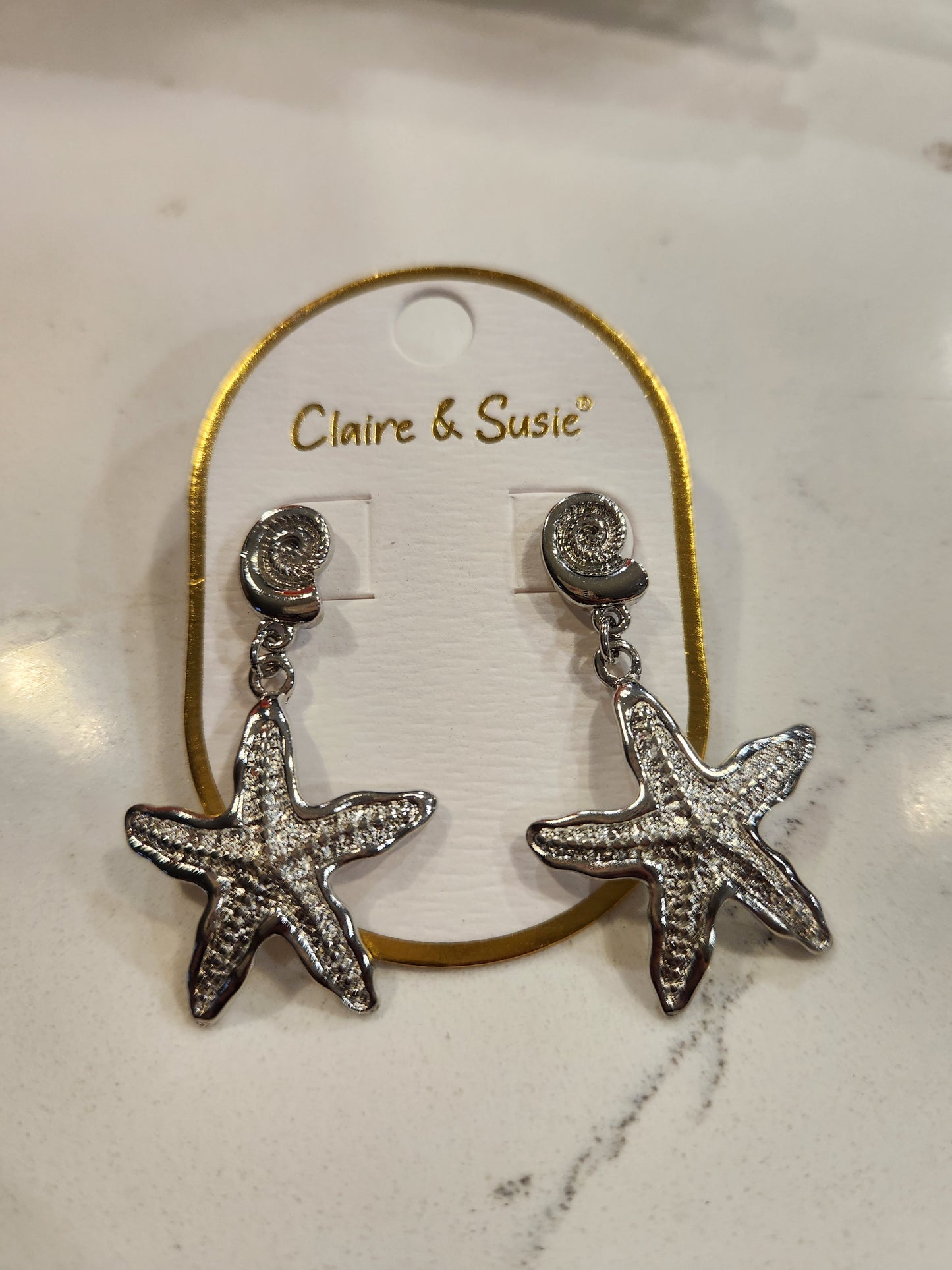 Big Beautiful Star Fish Earrings