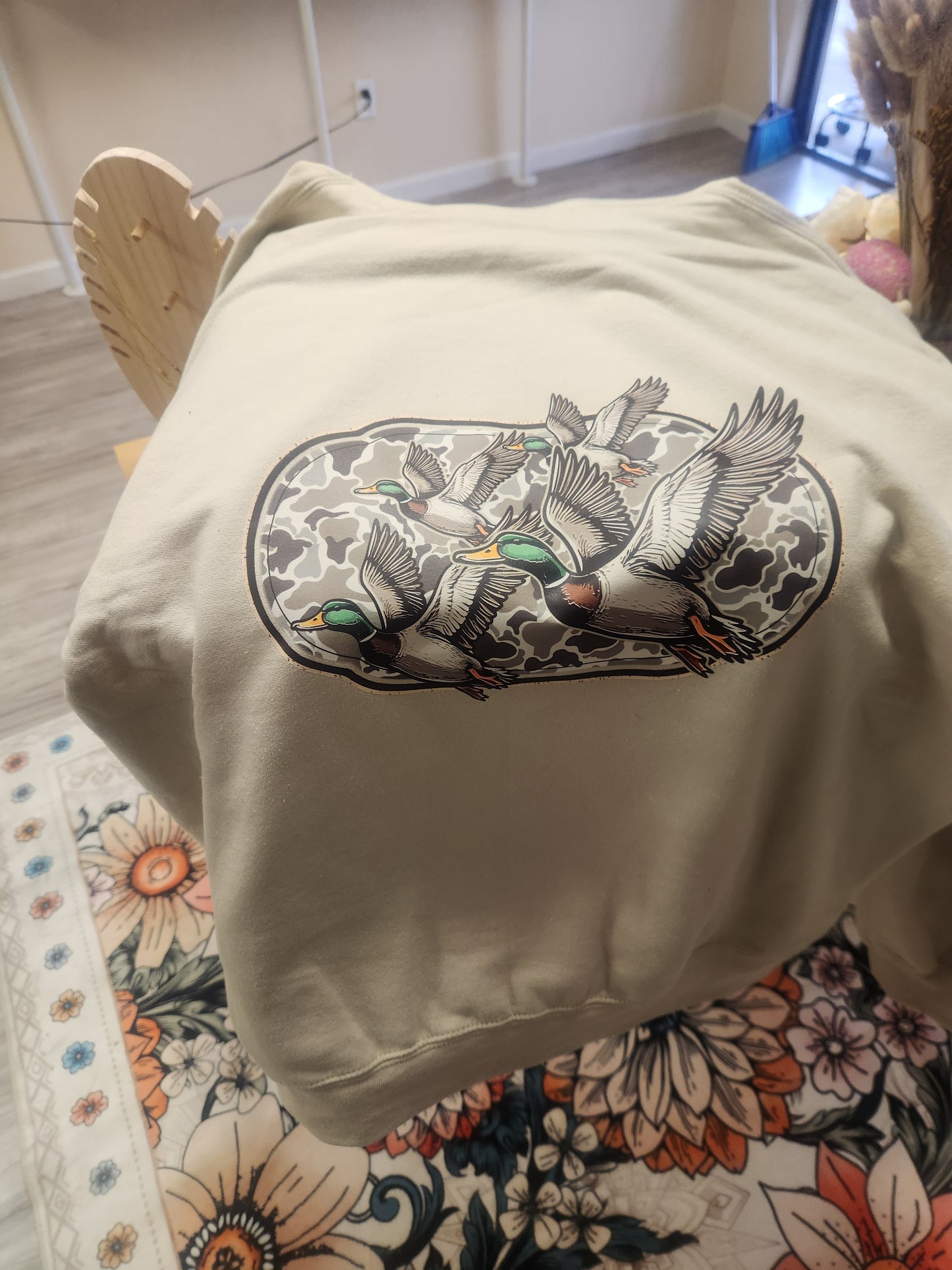 Sand camo ducks hoodie