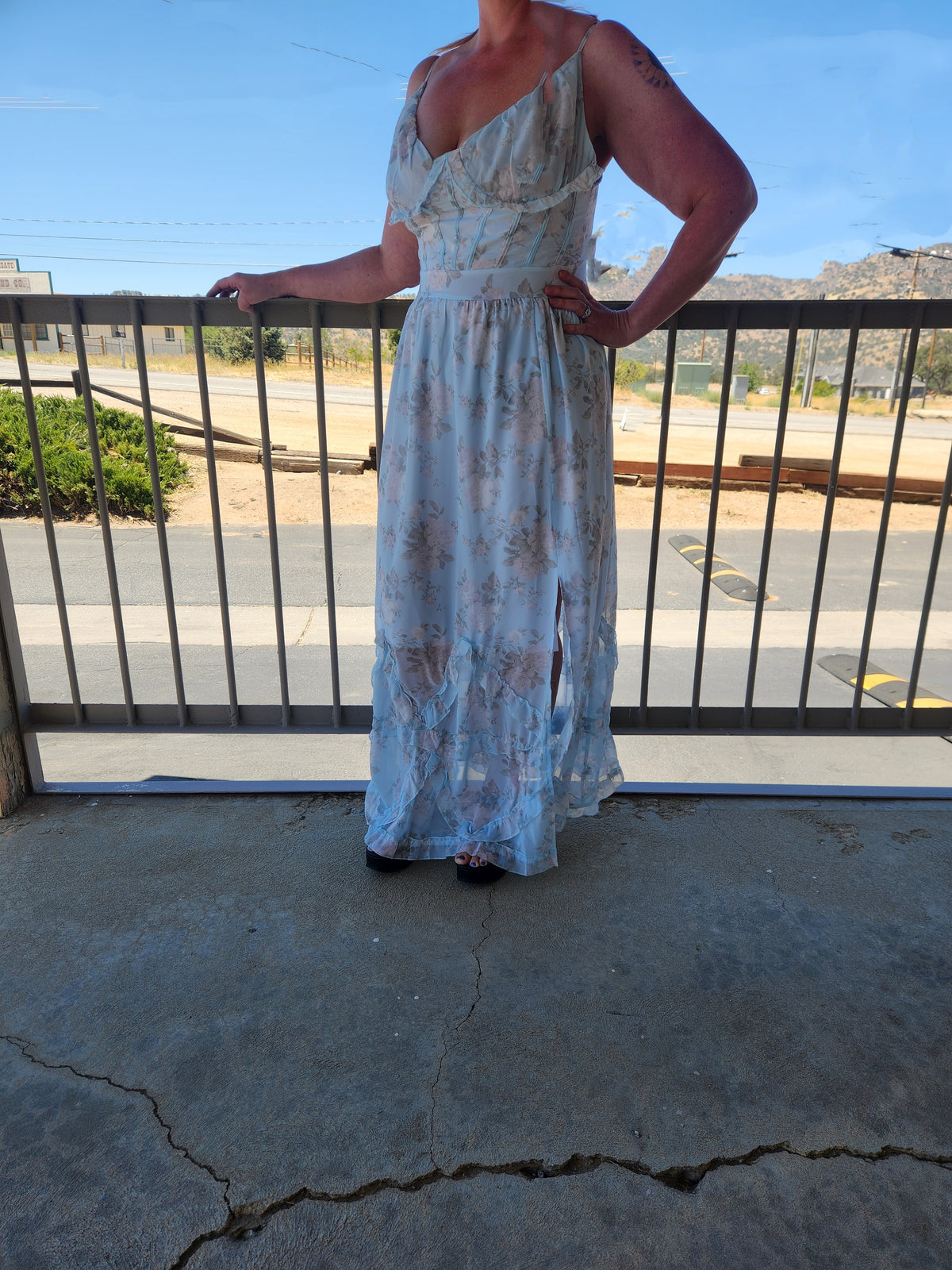 Maxi Sundress with Ruffle Details