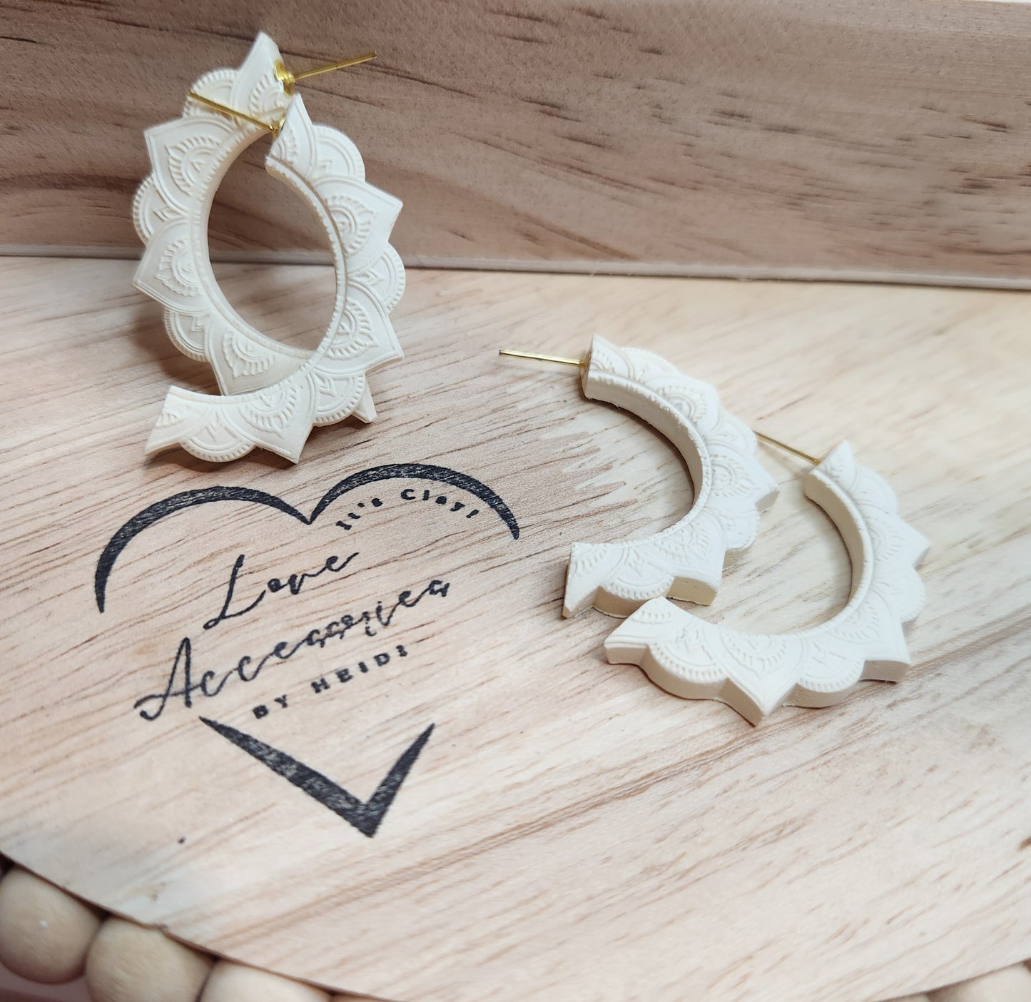 Ophelia Boho half hoop earrings