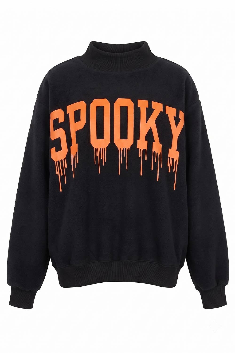 HAUNTED Dripping Print Reversible Sweatshirt