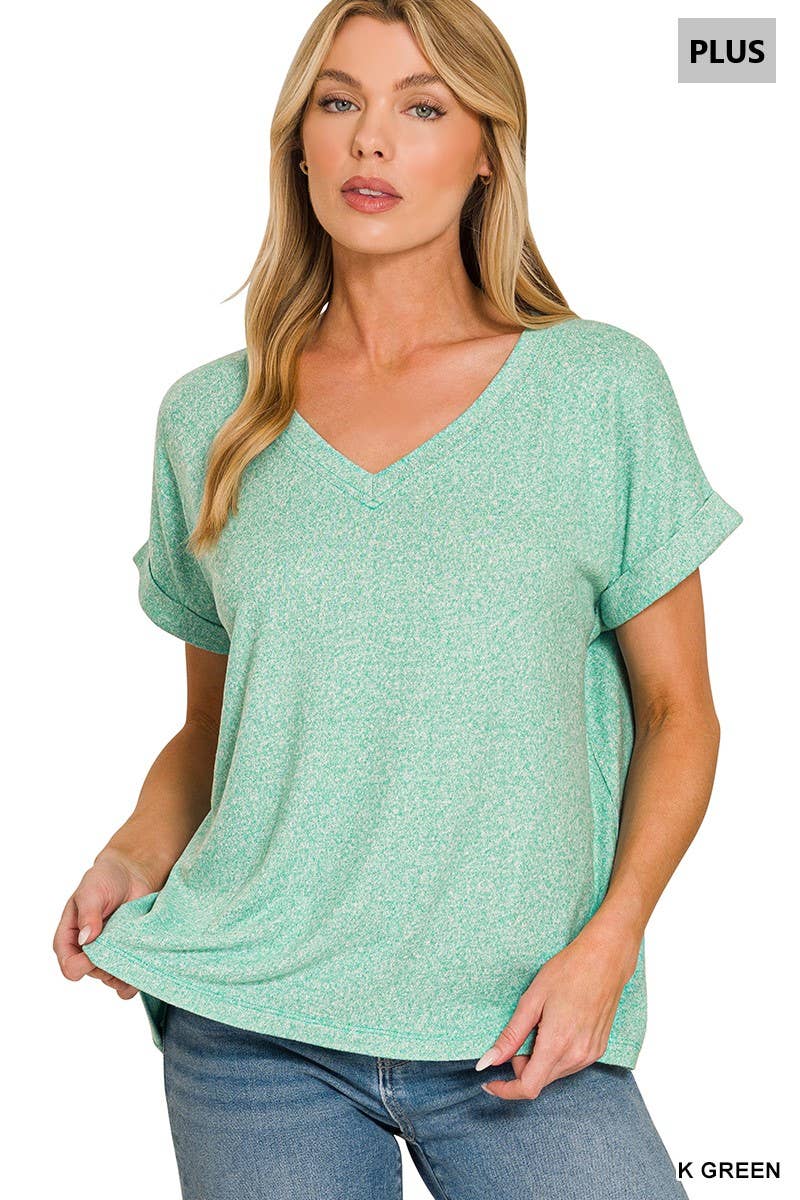 Soft V Neck Tee (Curvy)