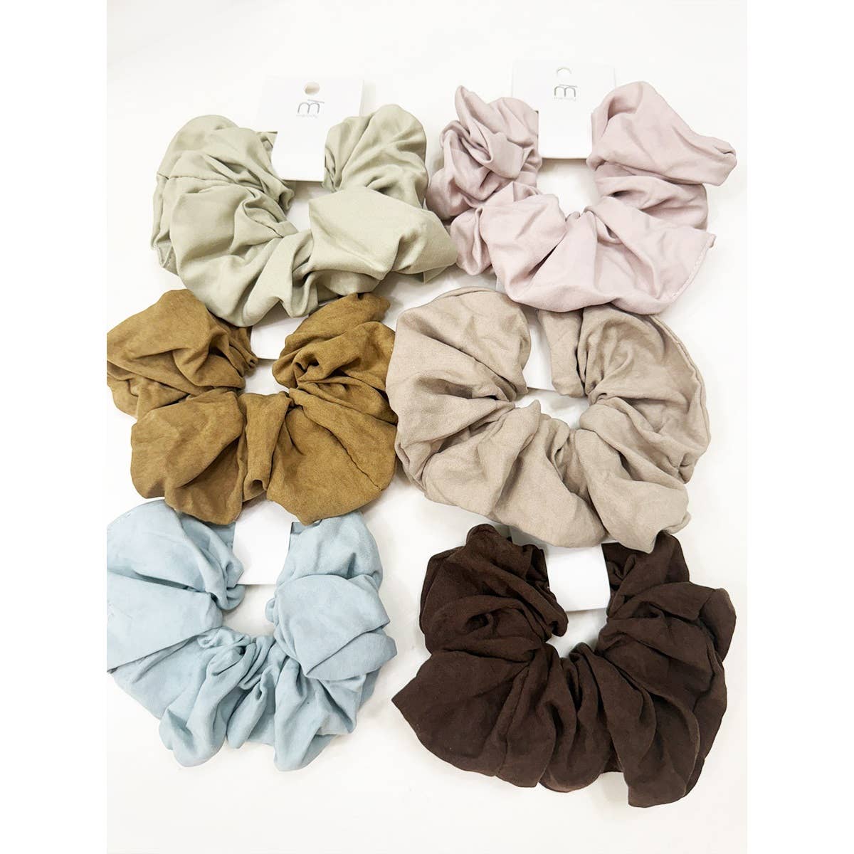 Washed Soft Tone Large Scrunchie