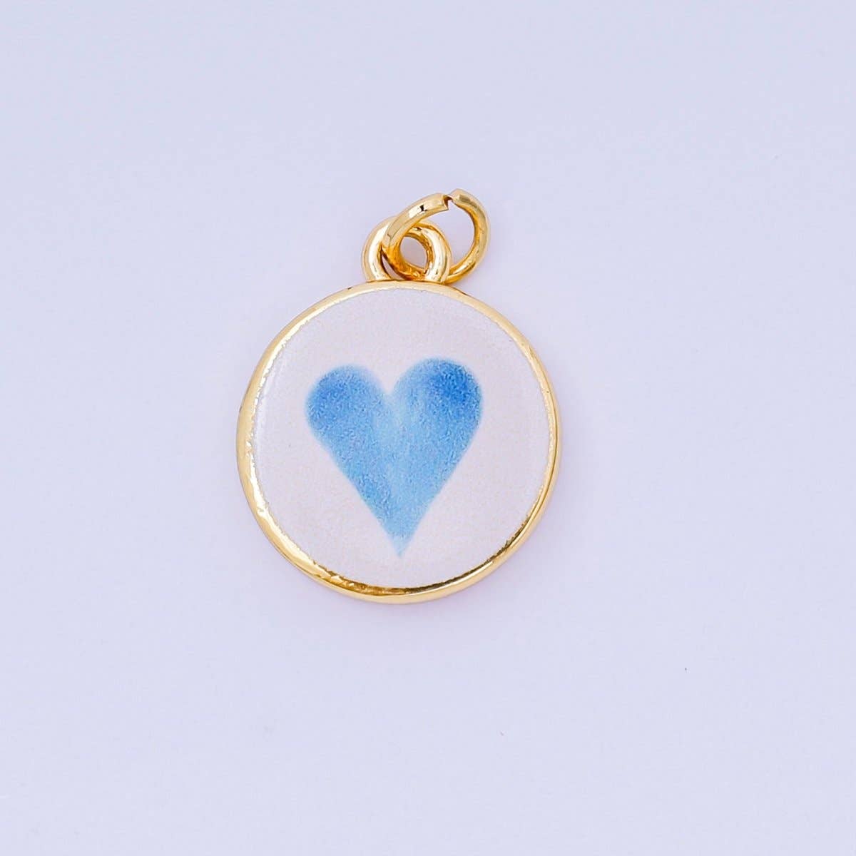 24K Gold Filled 18mm Enamel Art
