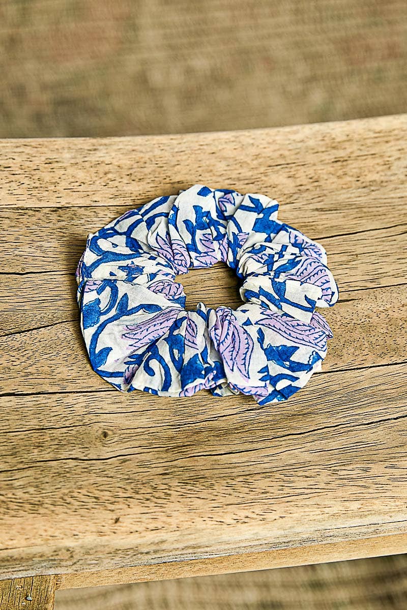 Floral-Print Scrunchie Hair Band