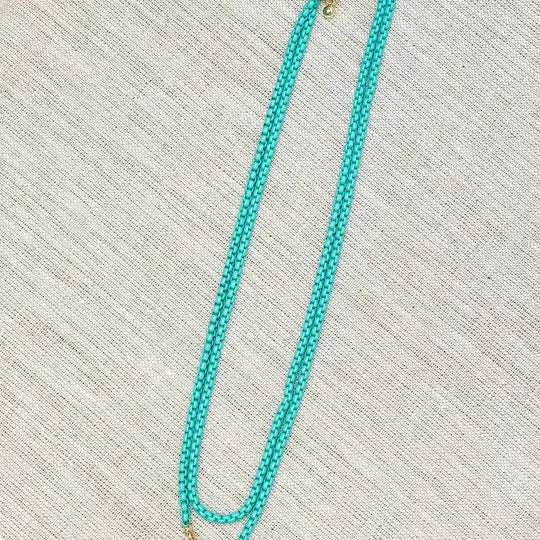 Enamel Box Chain Layered Necklaces