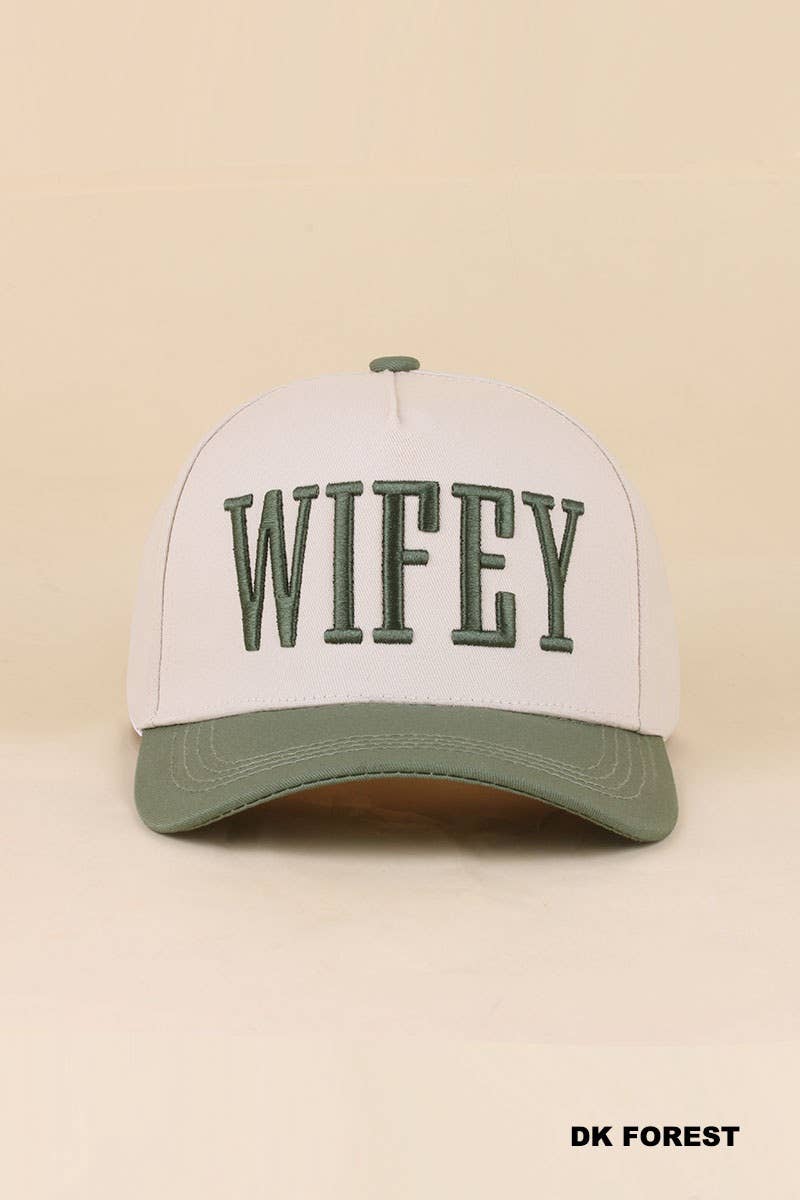 Wifey / Happy Wife / Auntie Two Tone Snapback Hat