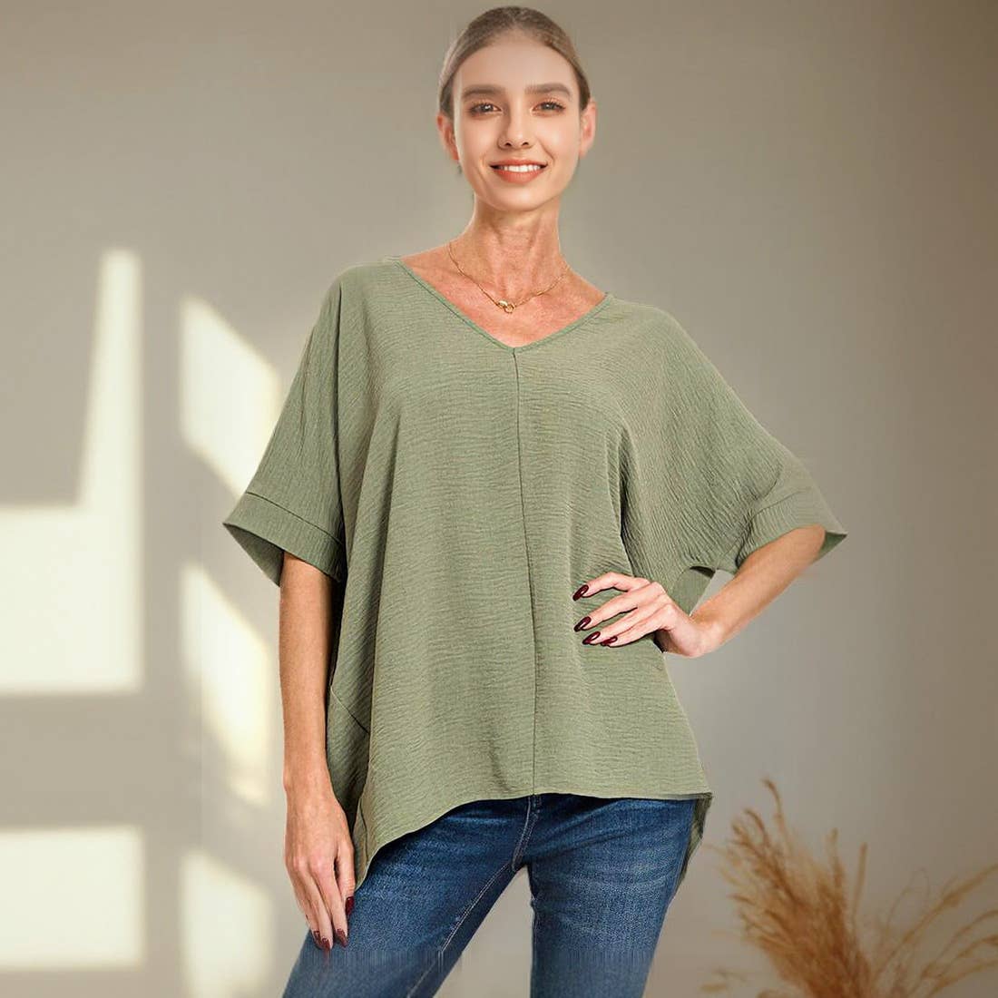 Dolman Short Sleeve Top