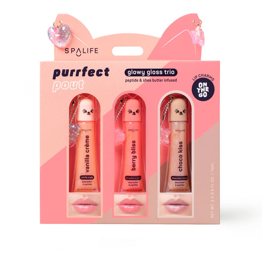 Purrfect Pout Glowy Lip Gloss Trio  Gift Set