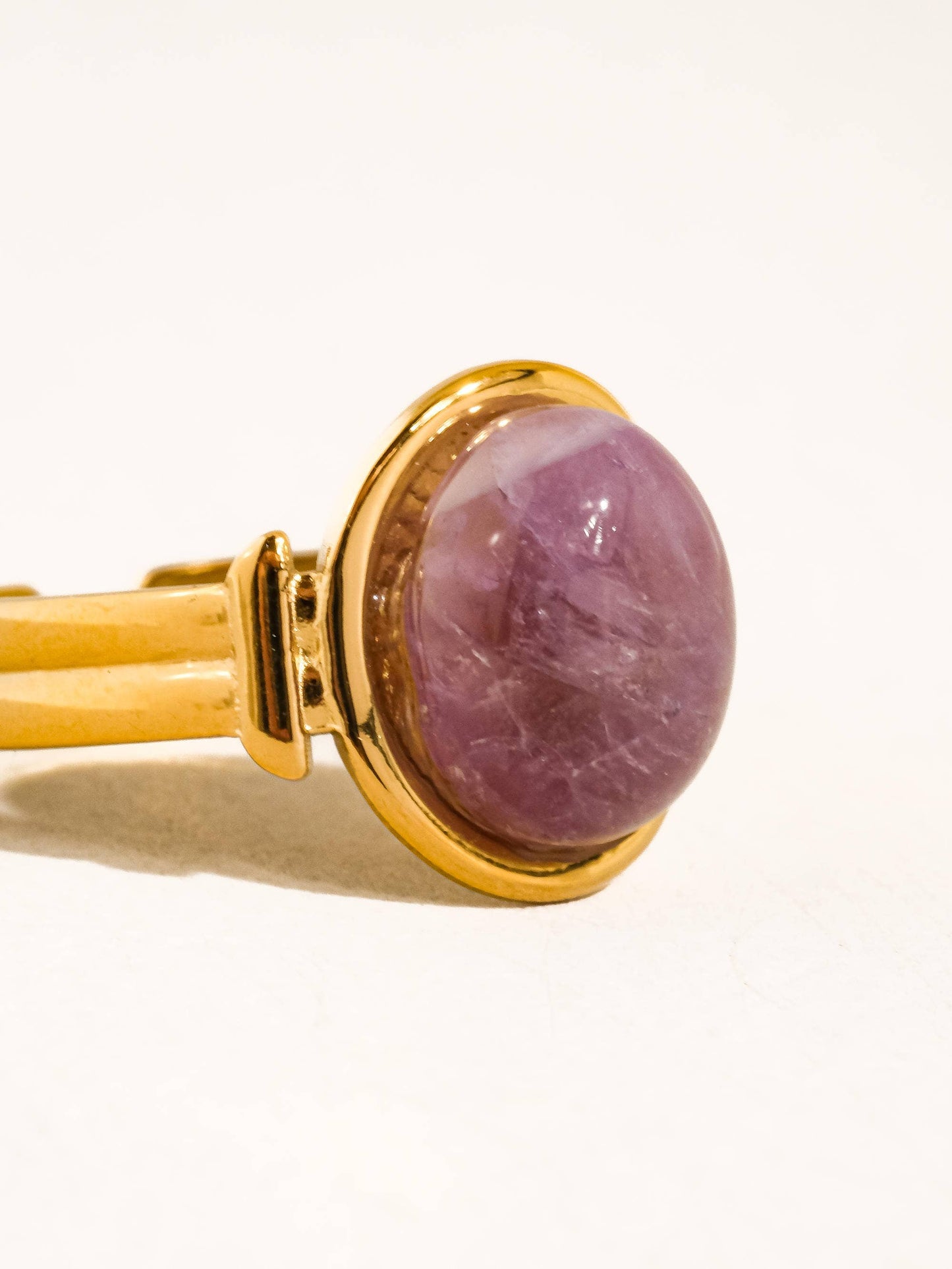 Purple Stone Adjustable Ring 18k non tarnish