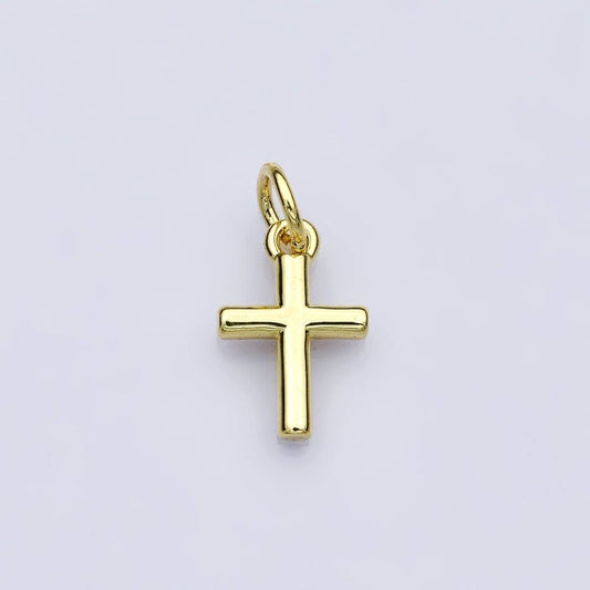14K Gold Filled 12mm Cross Mini Charm