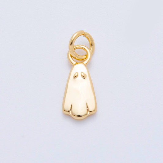 18K Gold Filled 13.5mm Minimalist Ghost Mini Charm | AK124