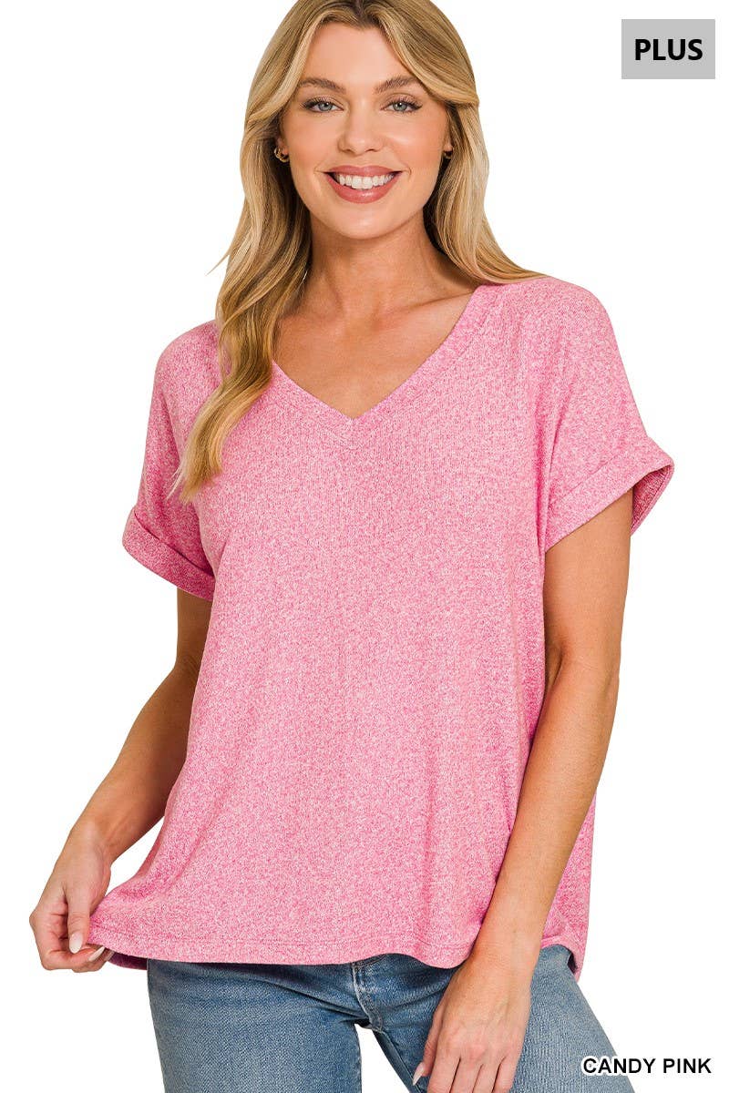 Soft V Neck Tee (Curvy)