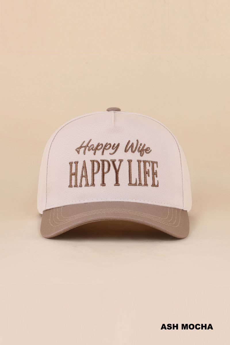 Wifey / Happy Wife / Auntie Two Tone Snapback Hat