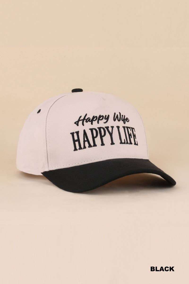 Wifey / Happy Wife / Auntie Two Tone Snapback Hat