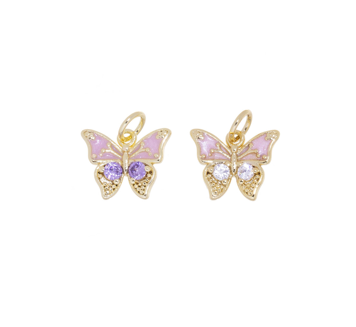 Dainty Butterfly Charm Enamel
