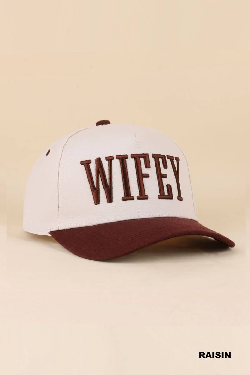 Wifey / Happy Wife / Auntie Two Tone Snapback Hat