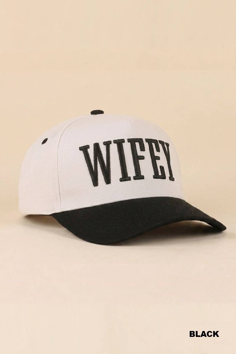 Wifey / Happy Wife / Auntie Two Tone Snapback Hat
