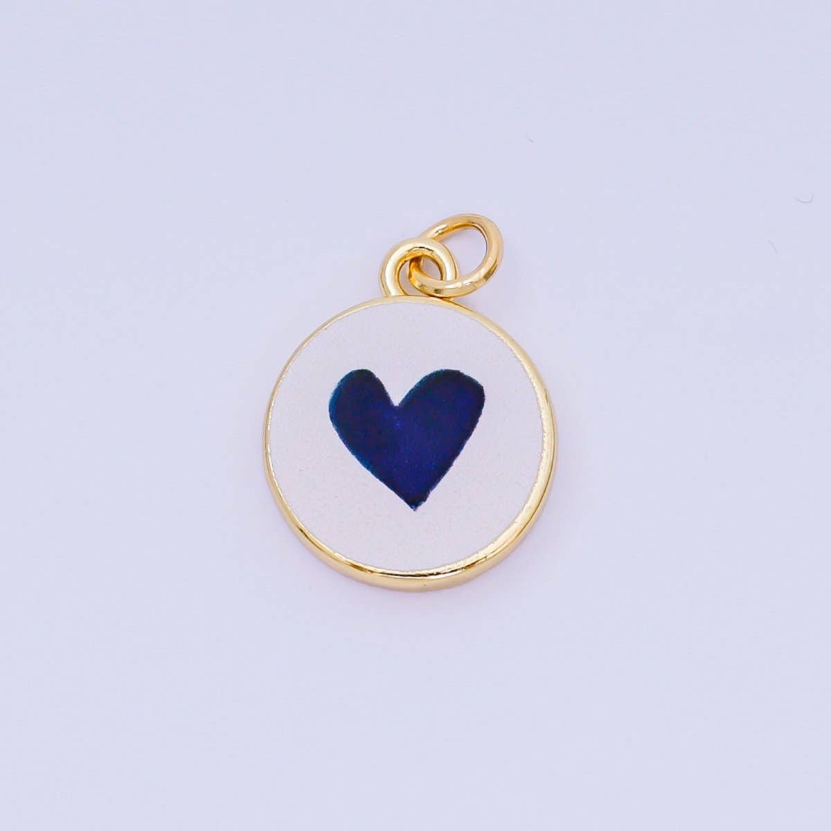 24K Gold Filled 18mm Enamel Art