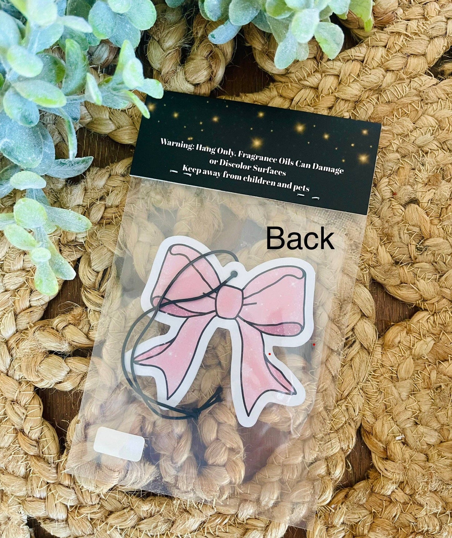 Pink Bow Air Freshener