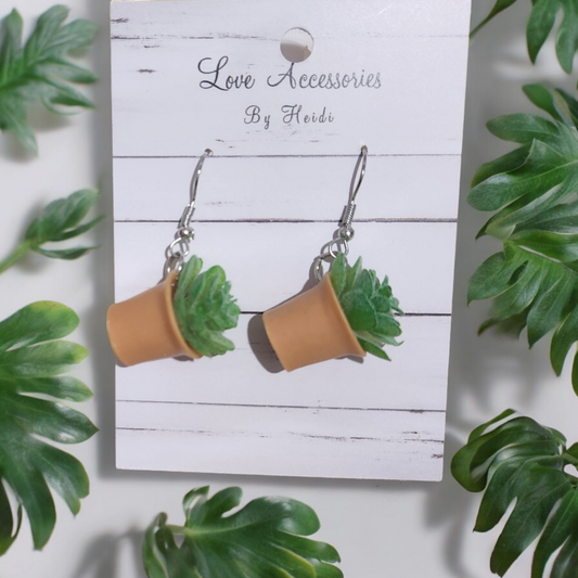 Potted Plants Dangle Earrings