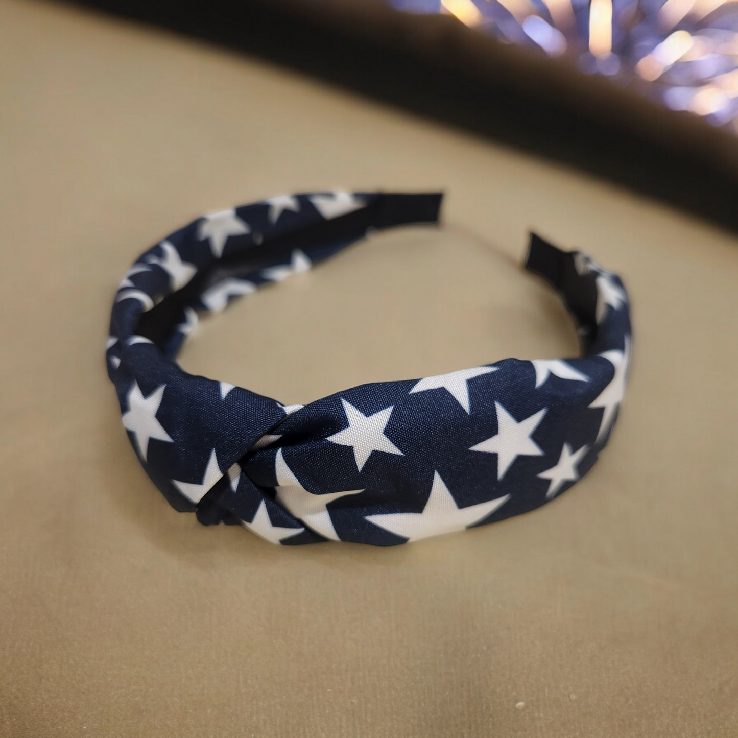 Blue With White Stars Head Band