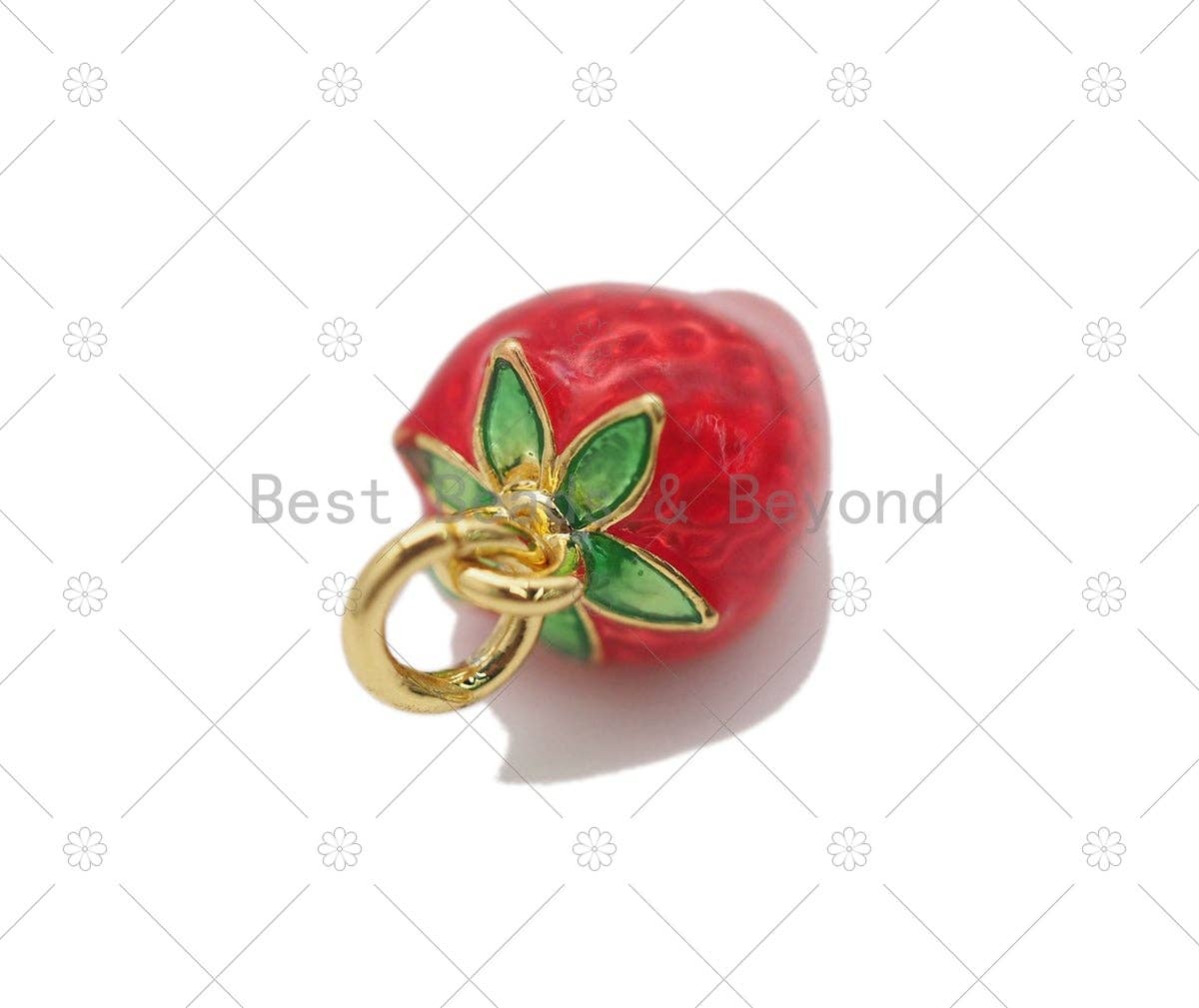 Enamel Strawberry Charm