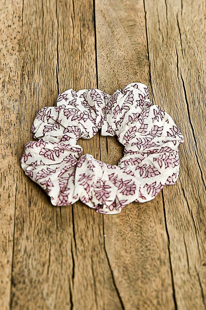 Floral-Print Scrunchie Hair Band