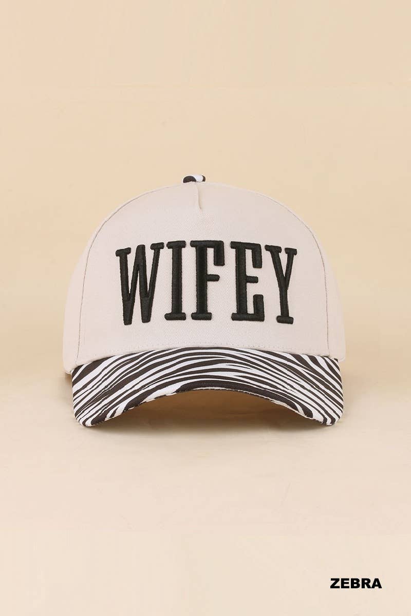 Wifey / Happy Wife / Auntie Two Tone Snapback Hat