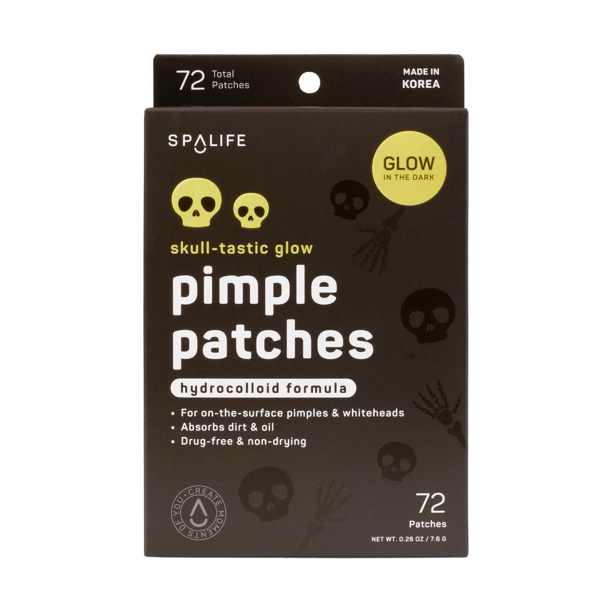 Skull-Tastic Glow in the Dark Halloween Pimple Patches