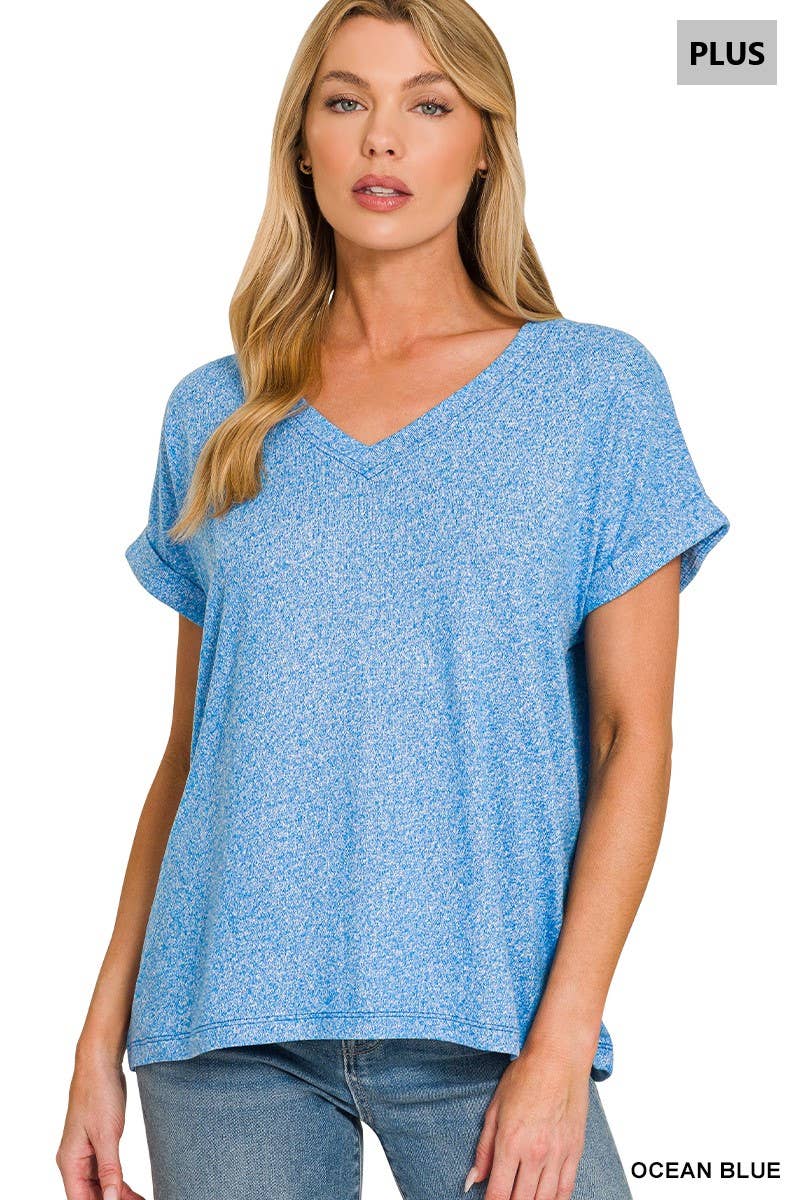 Soft V Neck Tee (Curvy)
