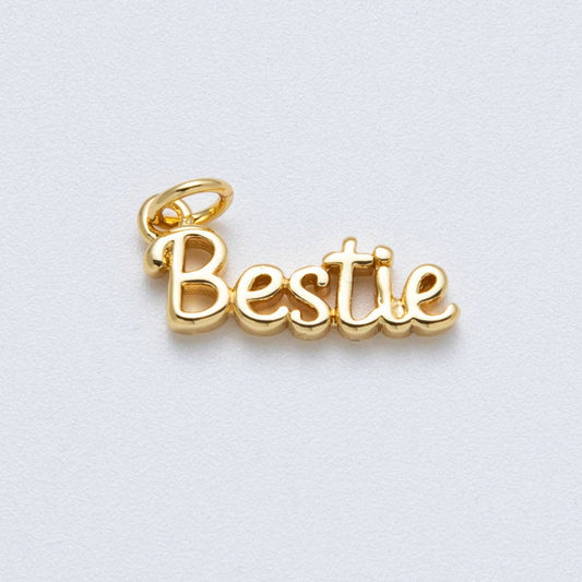 14K Gold Filled  "Bestie" Charm