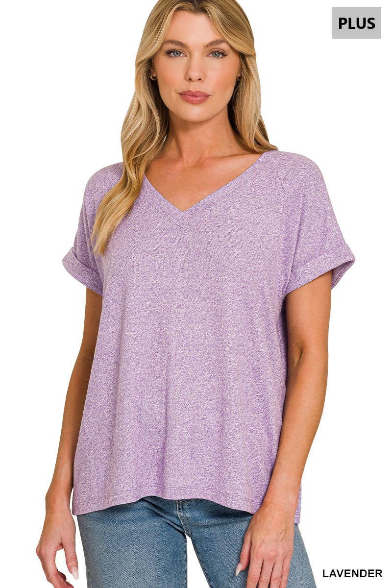 Soft V Neck Tee (Curvy)