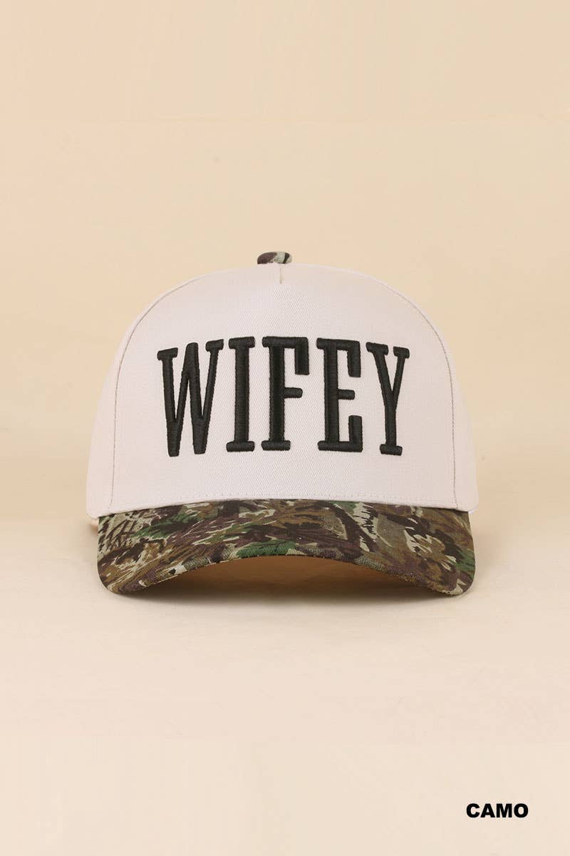 Wifey / Happy Wife / Auntie Two Tone Snapback Hat