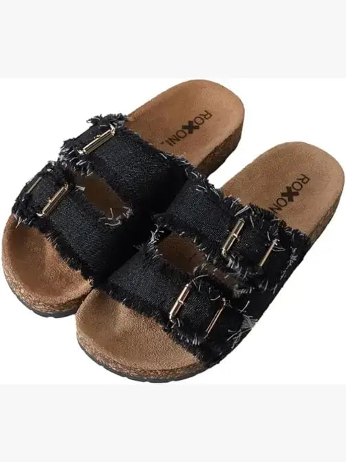 Women's Comfort Flat Sandals Dual-Strap Adjustable Straps