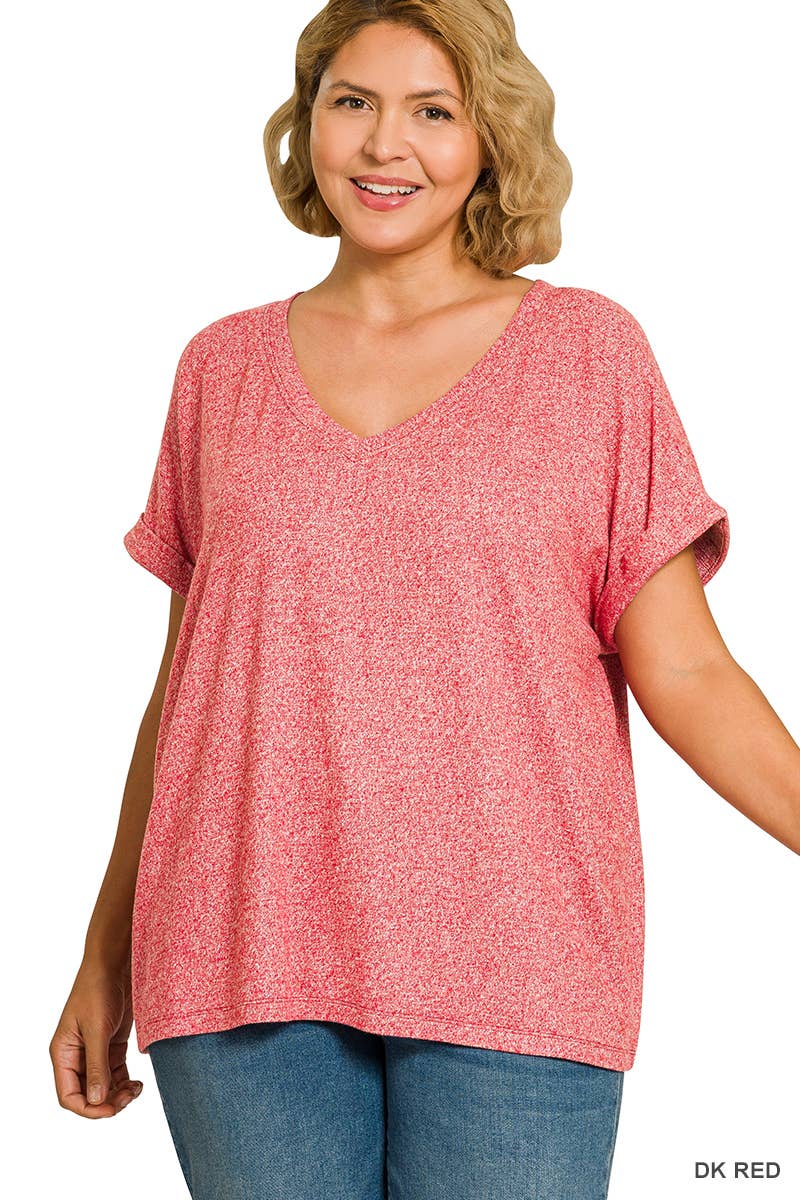 Soft V Neck Tee (Curvy)