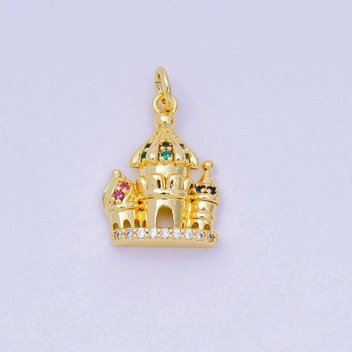 Princess Castle Charm 24k Gold Filled.