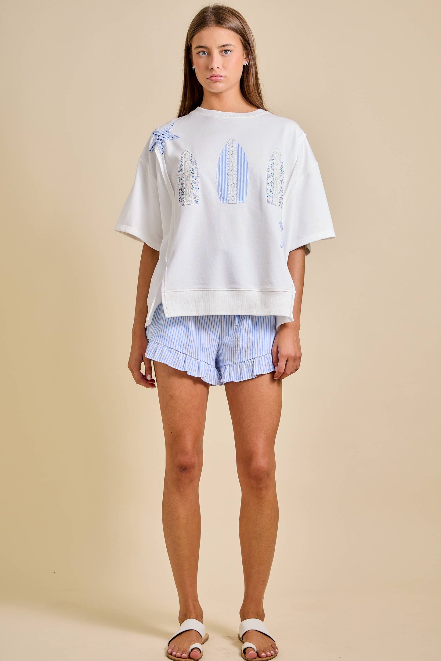 Surfboard Patchwork Tee.