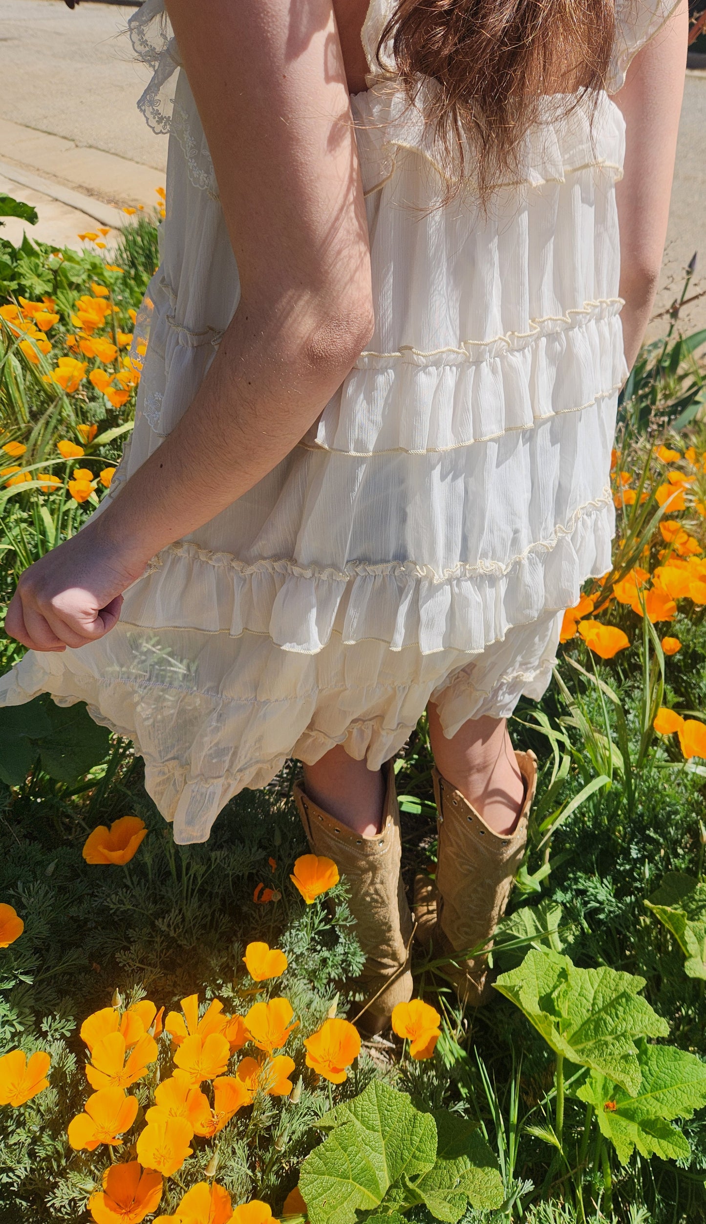 Cottage Lace Ruffle Mini