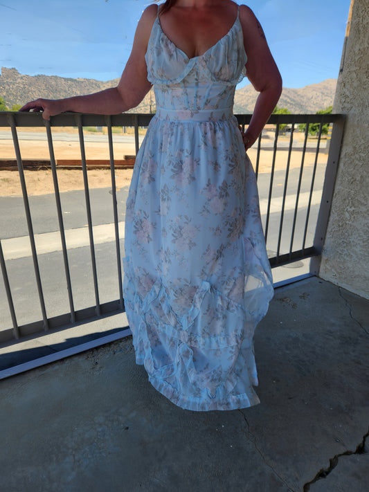 Maxi Sundress with Ruffle Details